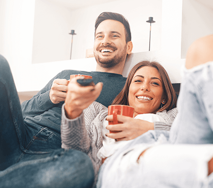 gemütlich fernsehen