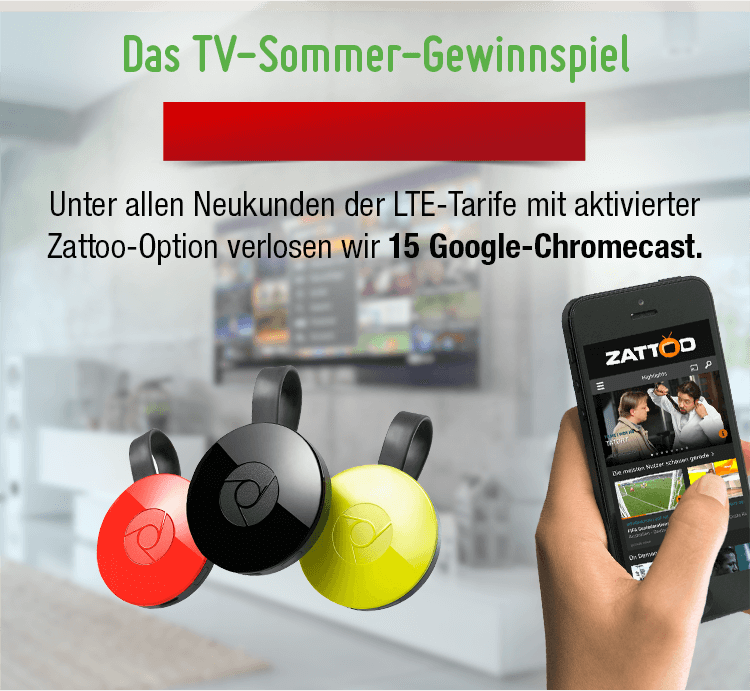Zattoo Gewinnspiel bei smartmobil